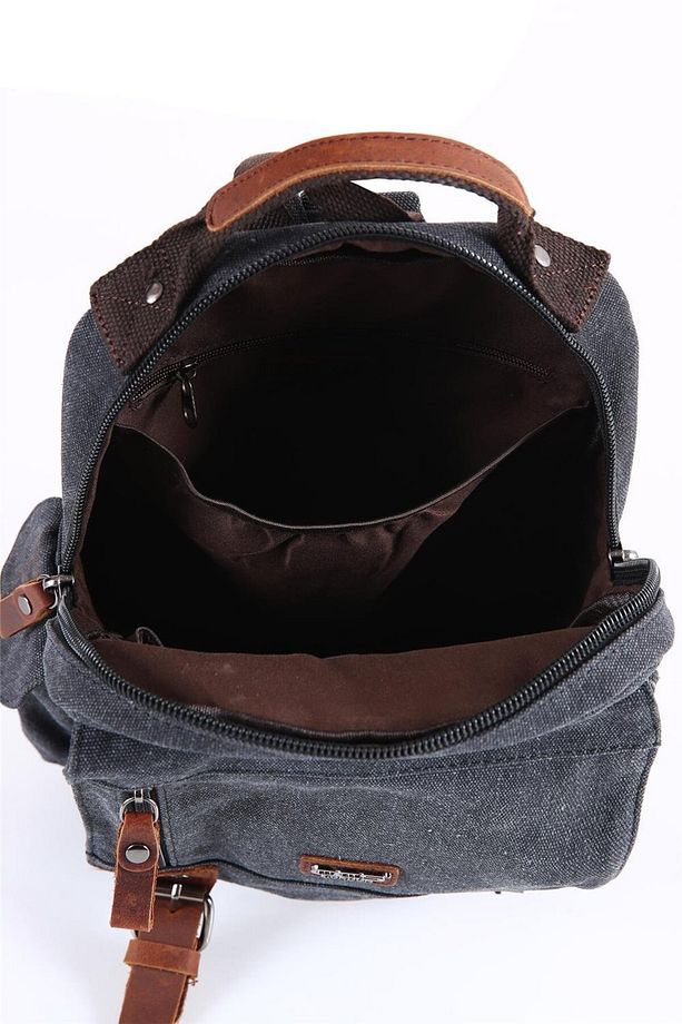 ÇÇS 51563 Kanvas Kumaş Sırt Çantası - 5