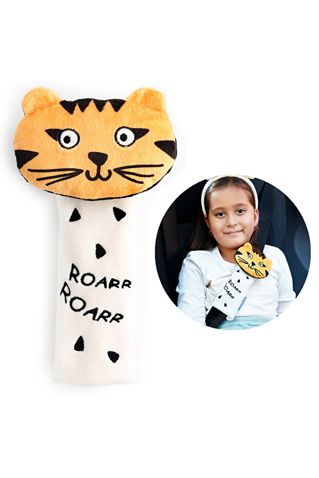 Milk&Moo Skater Cheetah Seat Belt Pillow For Kids, Neck, Shoulder Support in Car