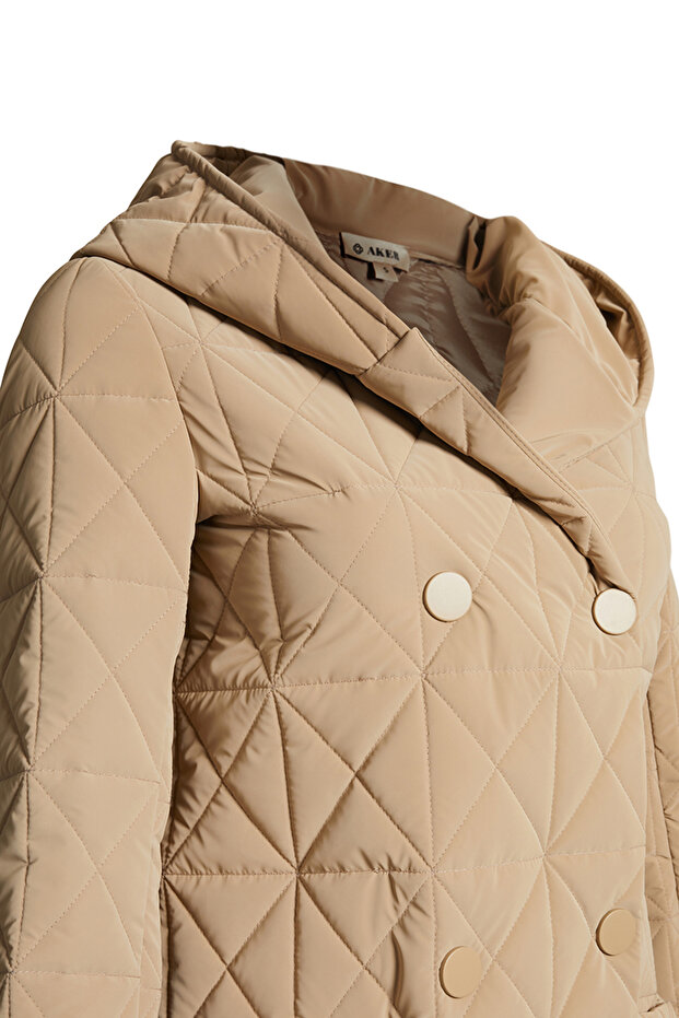 10576111 Kapüşonlu Astarlı Mont - 2