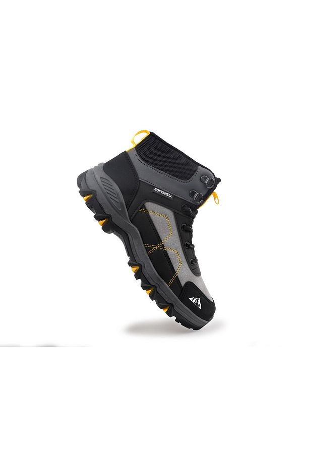 Alfa Siyah-Sarı Kauçuk Taban  Erkek Çocuk Softshell Outdoor Bot - 4