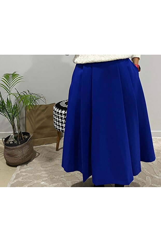 Midi Boy Kloş Etek - 5