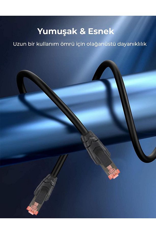 Cat8 40gbps Veri Aktarım 2000mhz Stp Ethernet Kablosu 3 Metre - 5