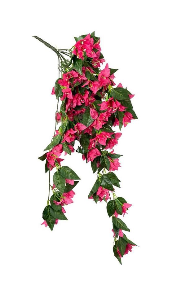 Yapay Çiçek Dev Begonvil Çiçeği Fuşya 9 Dallı 70cm Sarkan Çiçek - 4