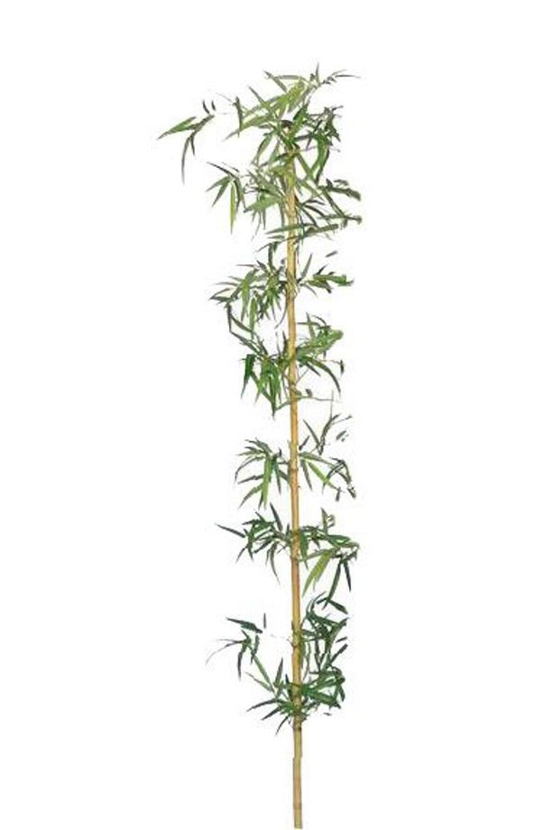 Yapay Bambu Sopası 14 Yapraklı 180cm Yapay Çiçek Bambu Duvarı - 3