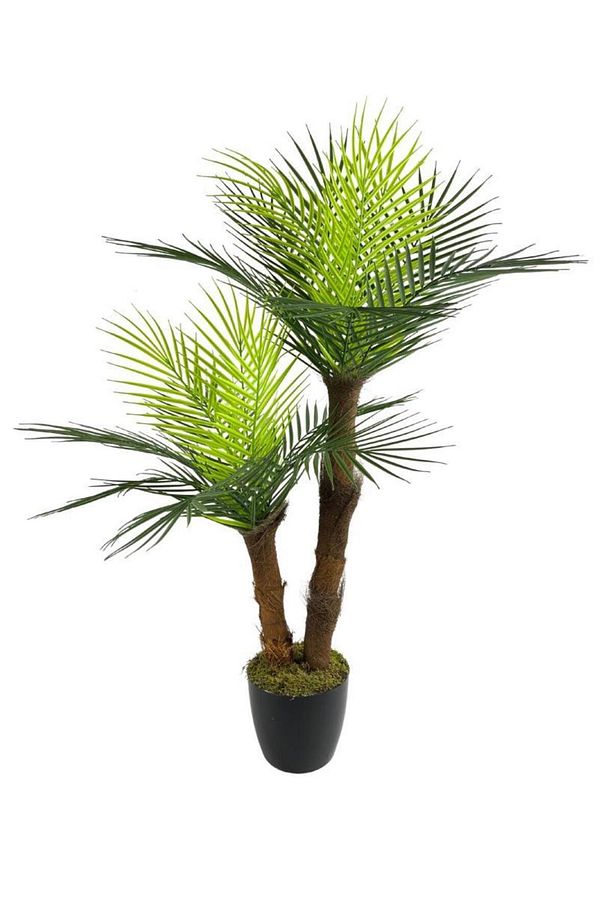 Yapay Ağaç 2 Dal 100cm Areka Palmiye Ağacı Areka 2katlı Salon Çiçeği Yapay Çiçek - 7