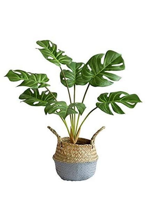 Yapay Çiçek Monstera Yaprağı Yeşil Renk 7 Başlı 7 Kafalı Yapay Yaprak - 3