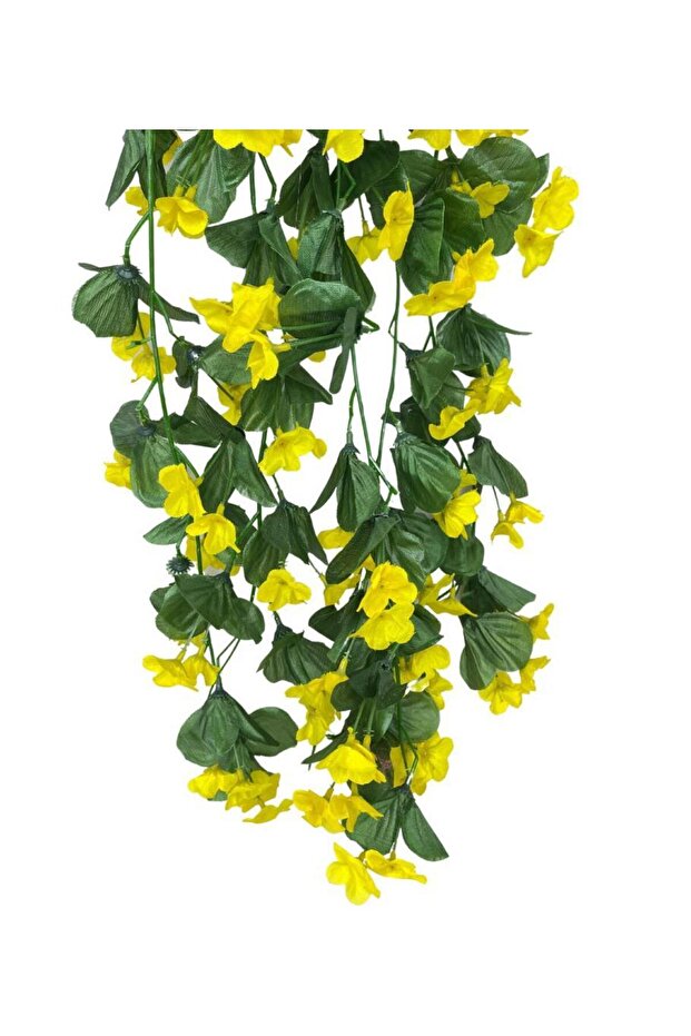 Yapay Çiçek Saksıda Sarkan Çiçek Sarı Begonvil 70*25 - 8