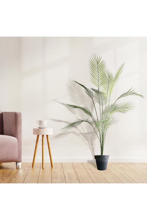 Yapay Ağaç Areka Ağacı Palmiye Ağacı Salon Bitkisi Yapay Areka 130 Cm 12 Yaprak - 1