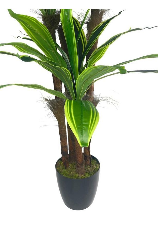 Yapay Ağaç Yukka Sarı Şeritli 4katlı 150cm Salon Çiçeği Yapay Çiçek - 3