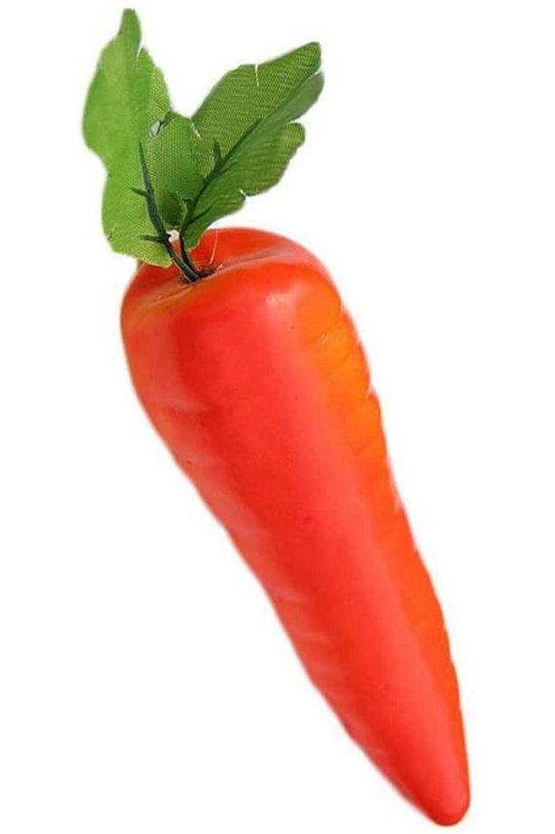 Yapay Sebze Havuç Carrot 1adet 15*4cm Gerçek Boyut - 3