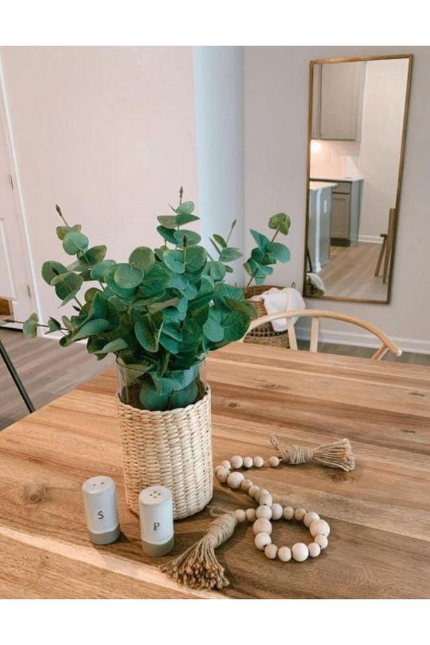 Yapay Çiçek Okaliptus Tek Dal 25cm Yeşil Aradal Garnitür Eucalyptus - 5