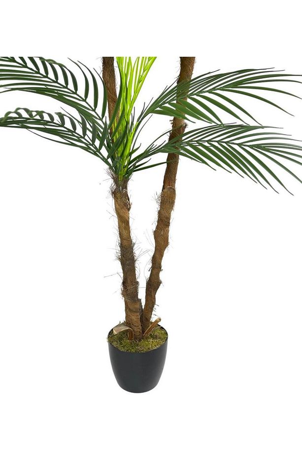 Yapay Ağaç Areka Palmiye 3katlı 3 Dal 18 Yaprak 130cm Salon Çiçeği Yapay Çiçek - 4