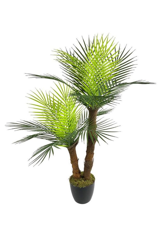 Yapay Ağaç 2 Dal 100cm Areka Palmiye Ağacı Areka 2katlı Salon Çiçeği Yapay Çiçek - 1