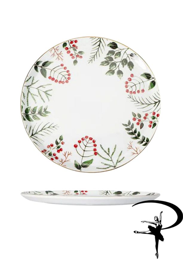 Ruby Jingle Düz Tabak 24cm - 1