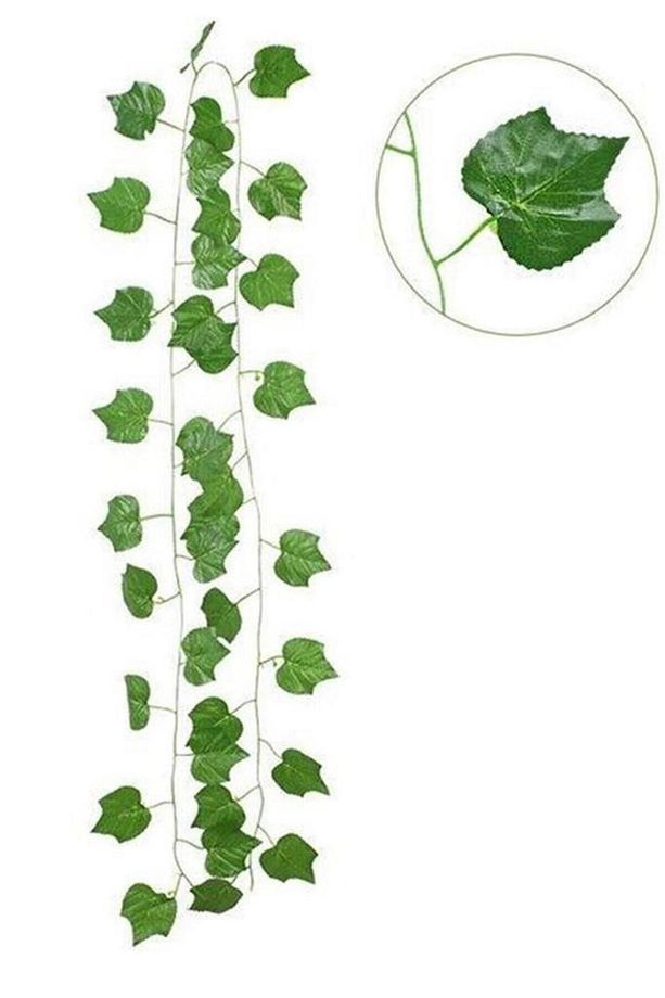 Yapay Sarmaşık Üzüm Yapraklı Yapay Çiçek Dekoru 230cm X 3 Adet - 2