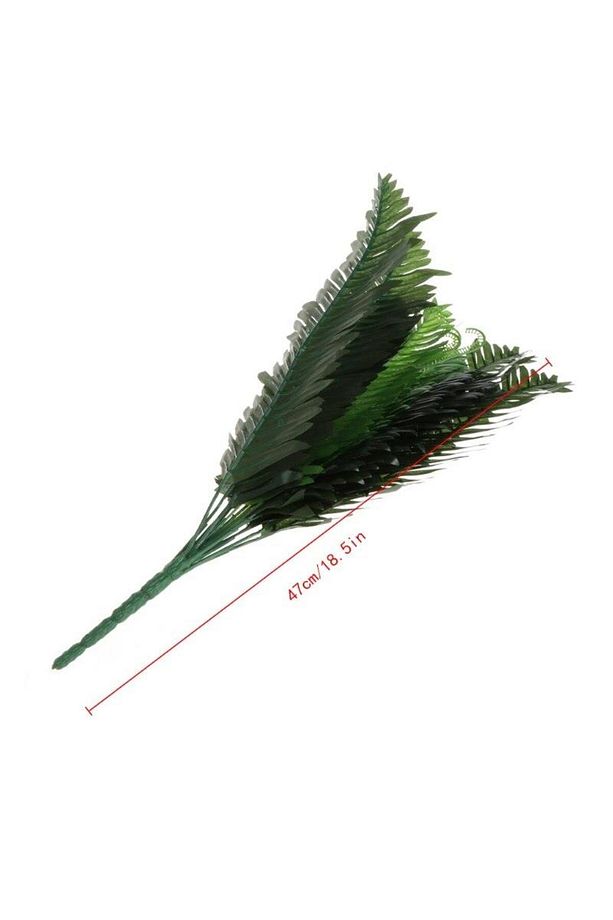 Yapay Çiçek Cycas Aşk Merdiveni Eğrelti Otu Sıkas Bitkisi 18 Yaprak 40*50 Cm Yapay Bitki - 4