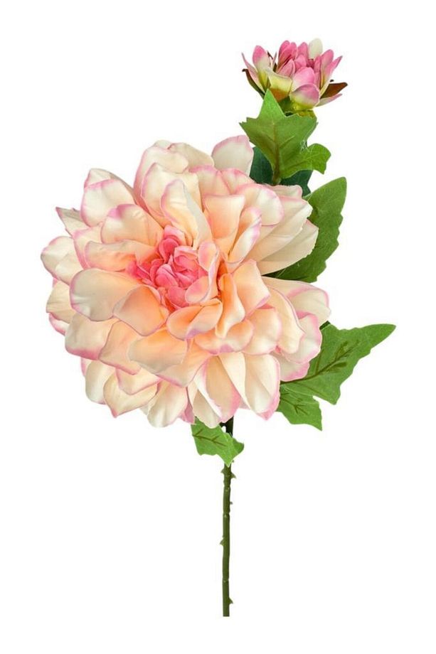 Yapay Çiçek Krizantem Pembe Tek Dal Tomurcuklu 65*17cm Kumaş Çiçek Uzun Dal - 1