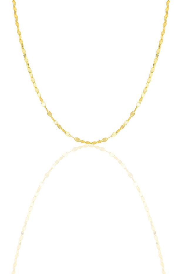 Gümüş Mekik Pullu Kolye - 5