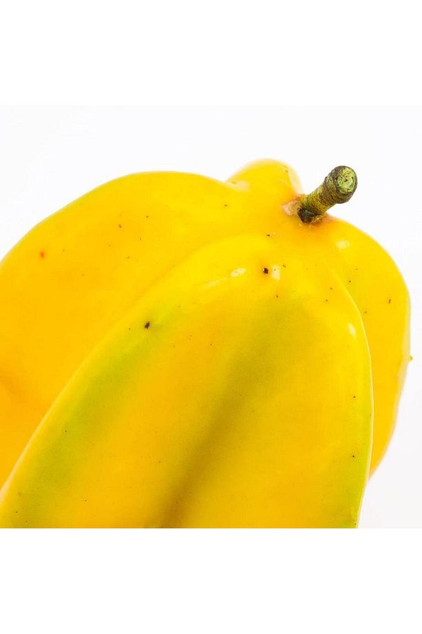 Yapay Meyve Carambole Star Fruit Yapay Yıldız Meyvesi Sarı 1adet - 3