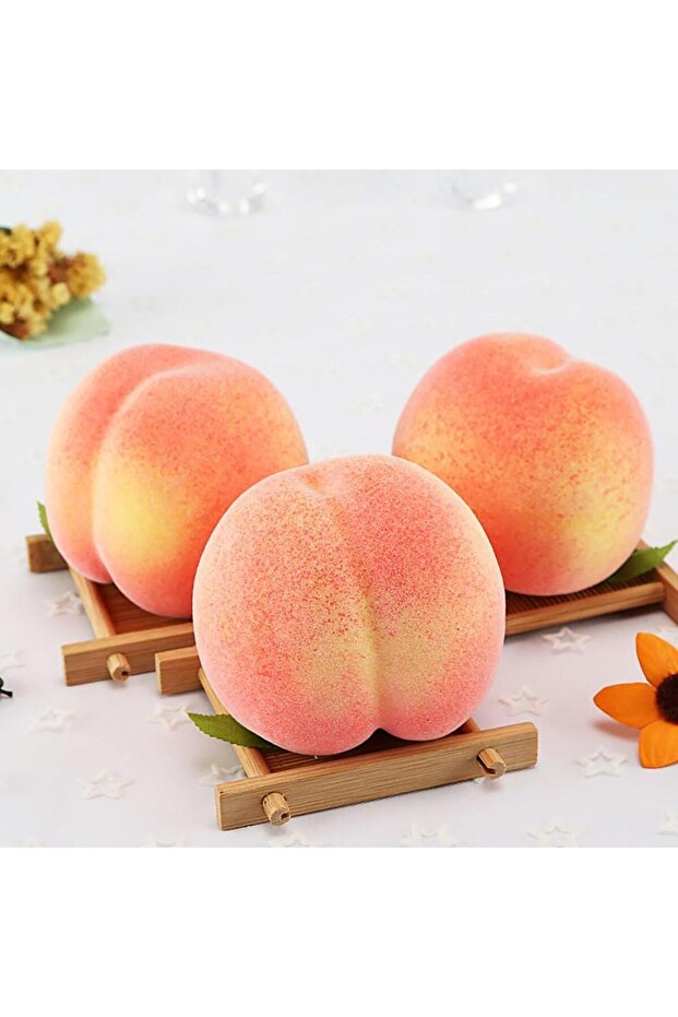 Yapay Şeftali 6 Lı Paket Yapay Meyve - 5