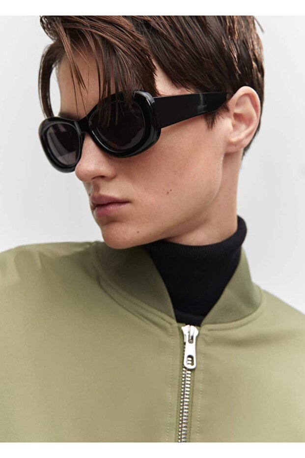 Oversize Bomber Ceket - 5