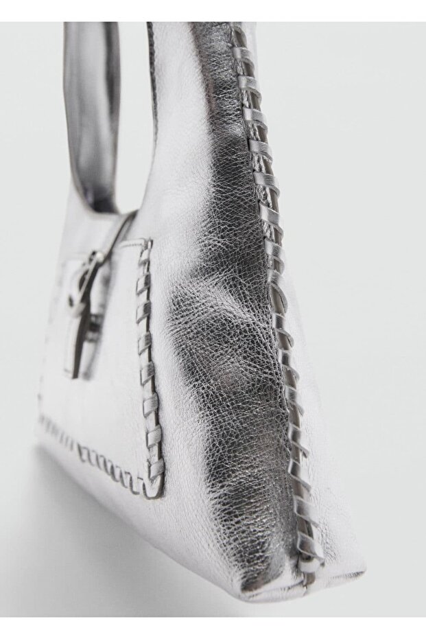 Deri metalik çanta - 4