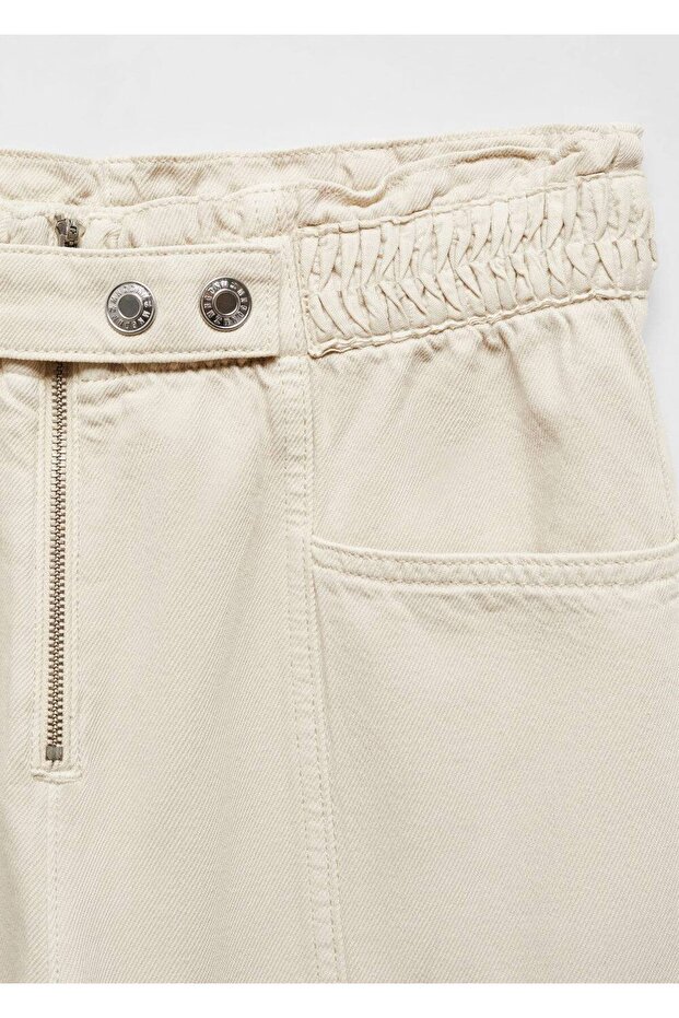 Beli Elastik Slouchy Jean Pantolon - 5