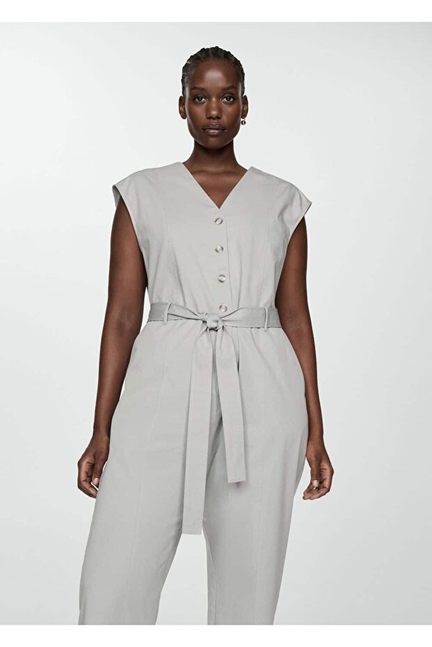 Overall aus 100 % Baumwolle mit Krawattendetails - 6