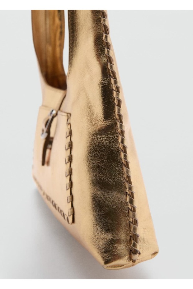 Deri metalik çanta - 4