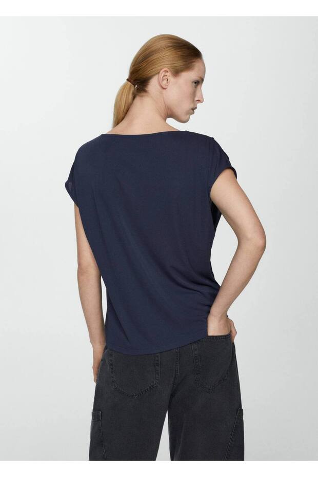 Kısa kollu oversize tişört - 4