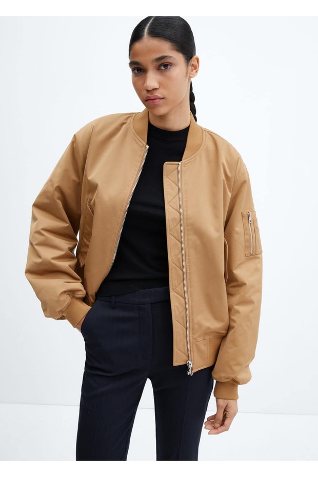 Oversize Bomber Ceket - 1