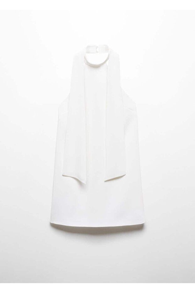 Sırtı açık halter elbise - 3