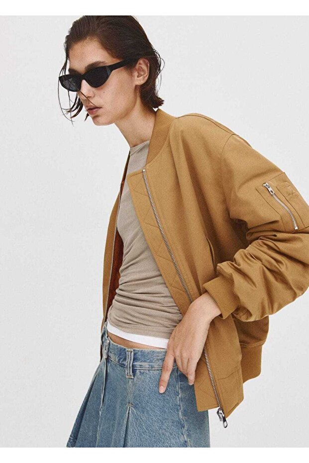 Oversize Bomber Ceket - 8