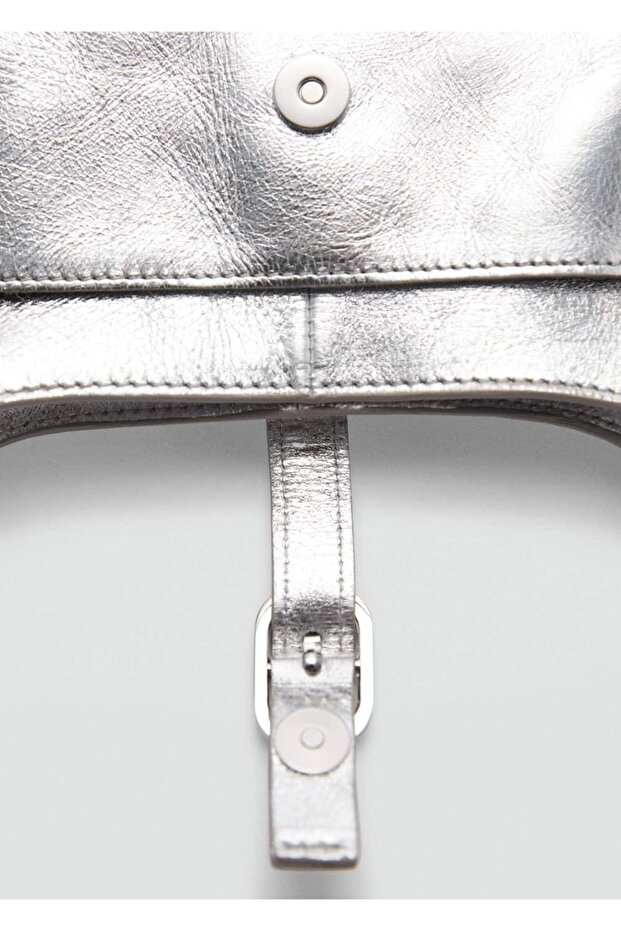 Deri metalik çanta - 6