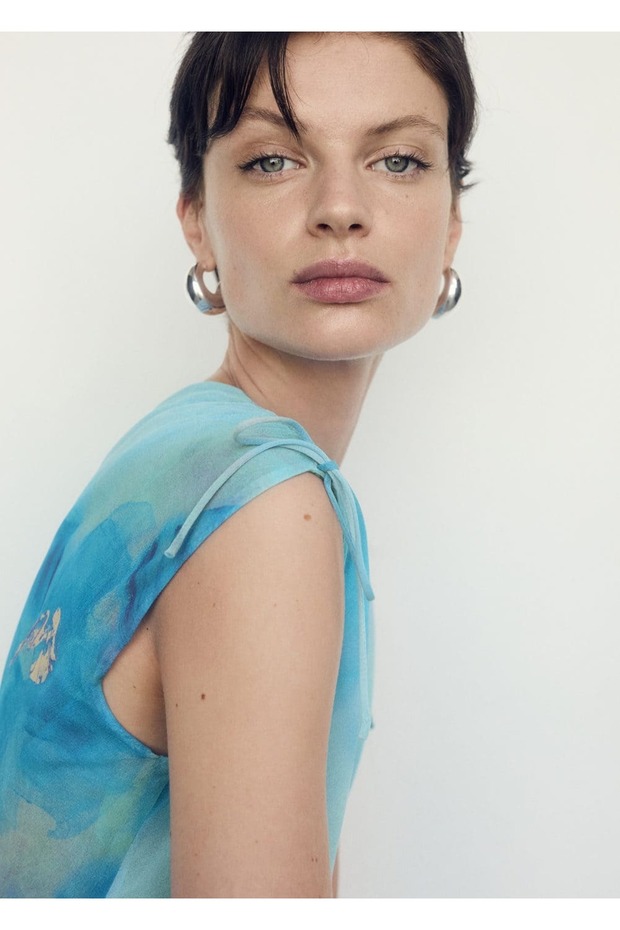 Desenli anvelop kesim elbise - 6