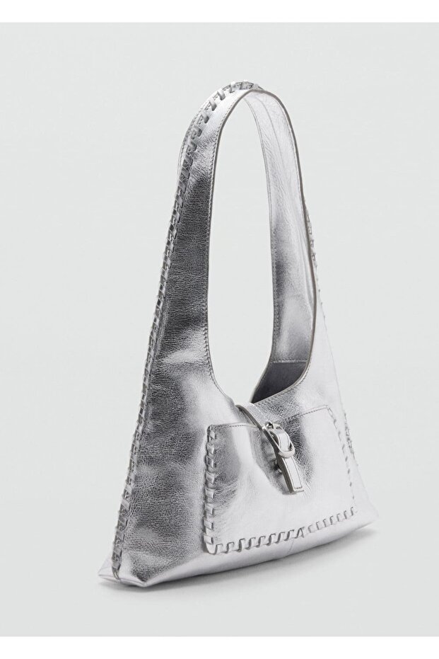 Deri metalik çanta - 1