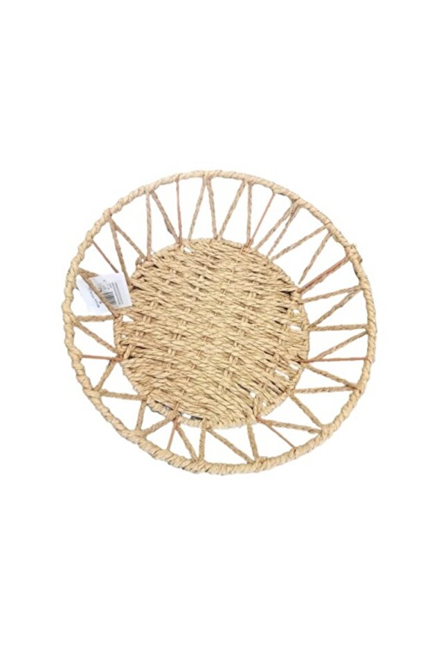 Natural Knitted Round Basket