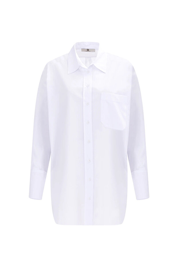 Cep Detaylı Düğmeli Gömlek - 8