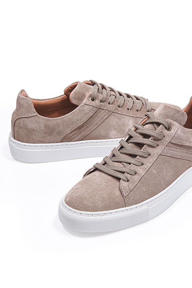Ranger Kum Beji Bağcıklı Süet Deri Erkek Sneaker Ayakkabı - 6