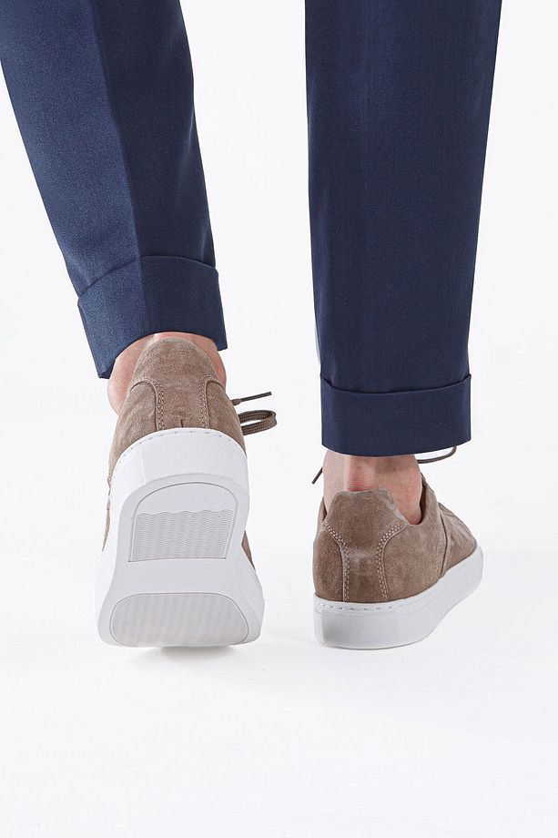 Ranger Kum Beji Bağcıklı Süet Deri Erkek Sneaker Ayakkabı - 7