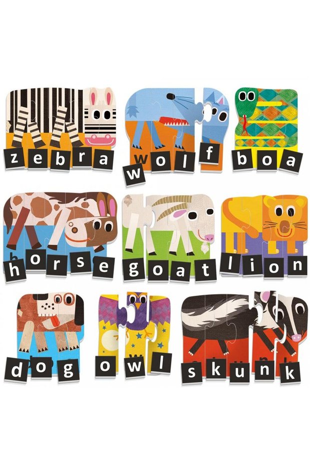 Ecoplay - Puzzle-Uri Progresive Litere Si Cuvinte Eng
