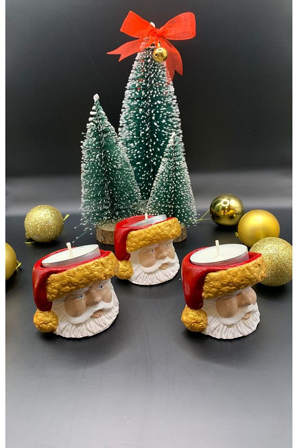 Yılbaşı Mumluk, Noel Baba Mumluk, Mumluk, Yılbaşı Hediyesi, 1 Adet - 1