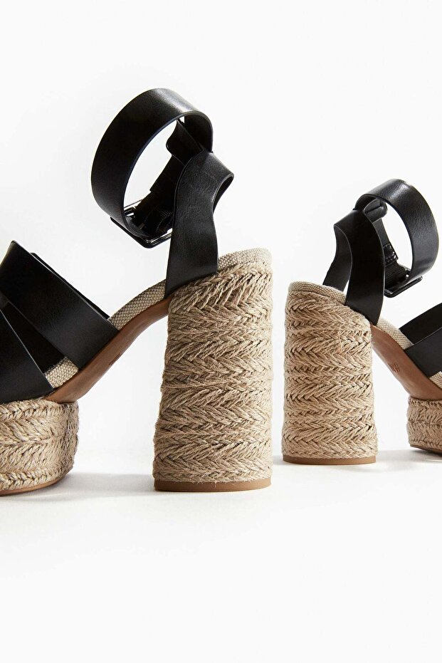 Heeled platform espadrilles - 2