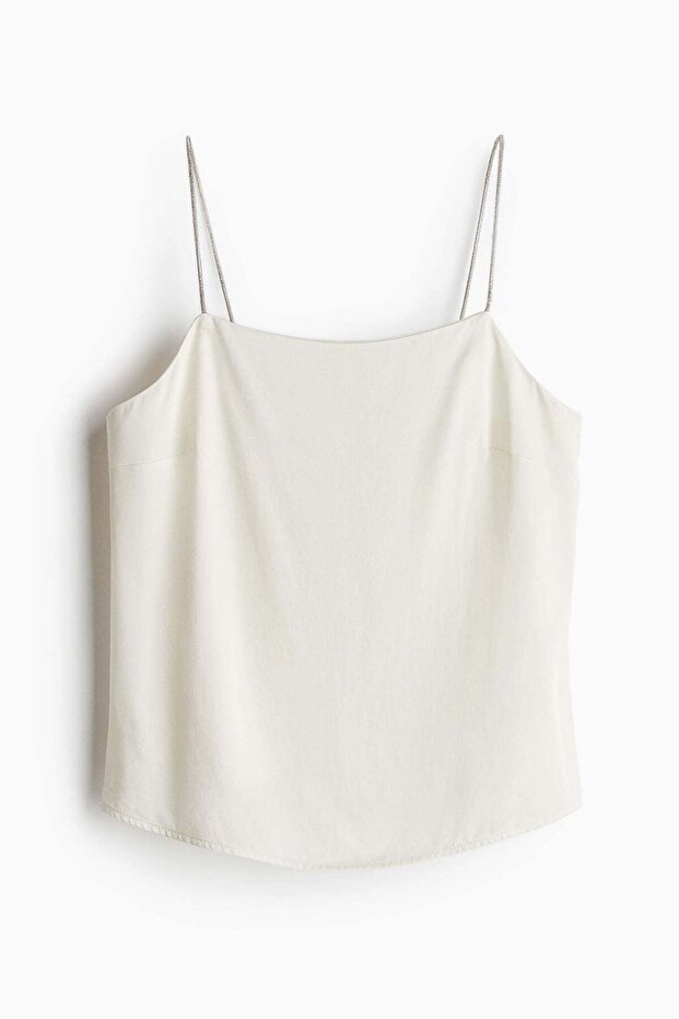 Rhinestone-strap top