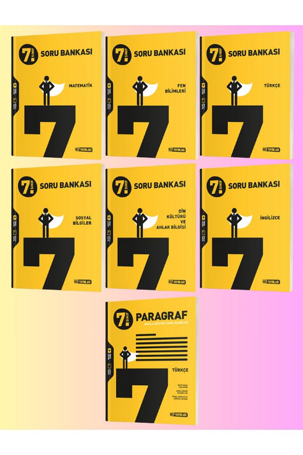 Hız Yayınları 7.sınıf Soru Bankası Set MAT-FEN-TÜRKÇE-SOSYAL-DİN-İNG-PARAGRAF - 1