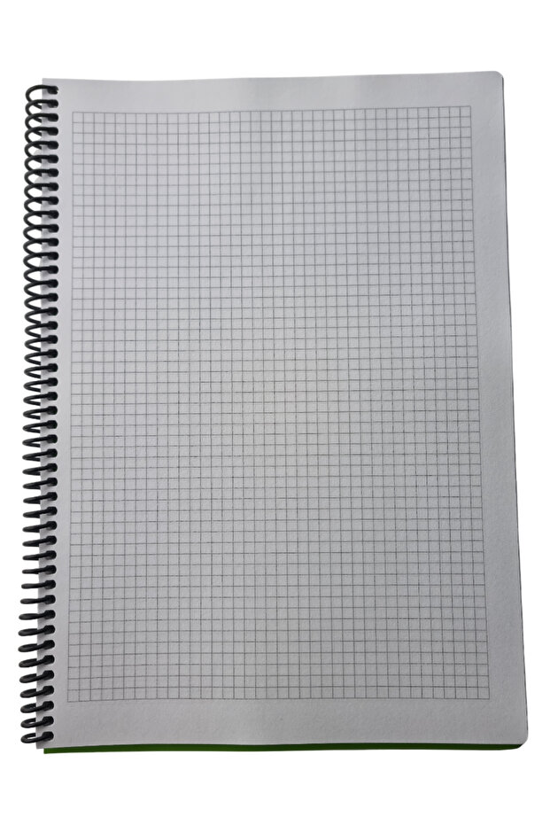 A4 Spiralli Desenli Karton Kapaklı 80 Yaprak Kareli Defter 1 Adet - 2