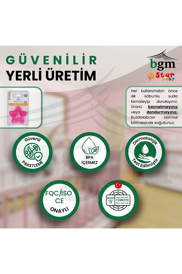 Sulu Diş Kaşıyıcı Diş Kaşıma Oyuncağı BPA İçermez - 7