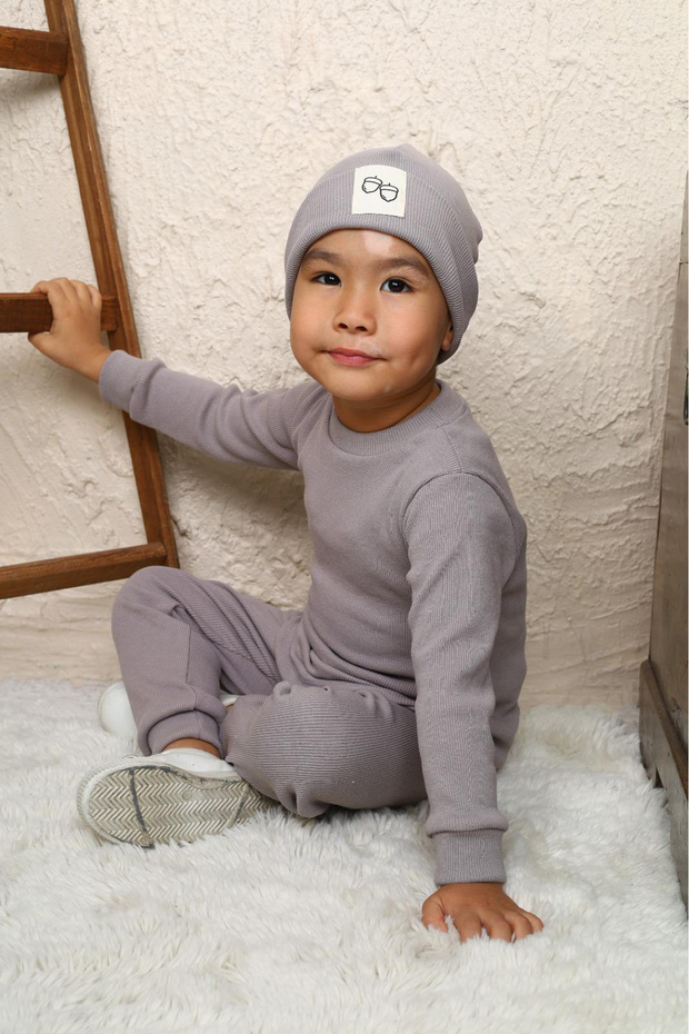 Ribbed unisex baby - child set triple set