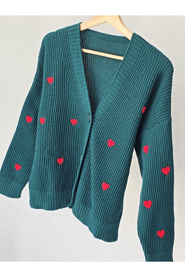 3 Button Short Knitted Cardigan - 3