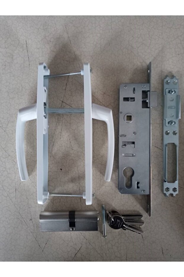 Pvc - Pen Silindirli Kapı Kolu Kilit Seti - 1